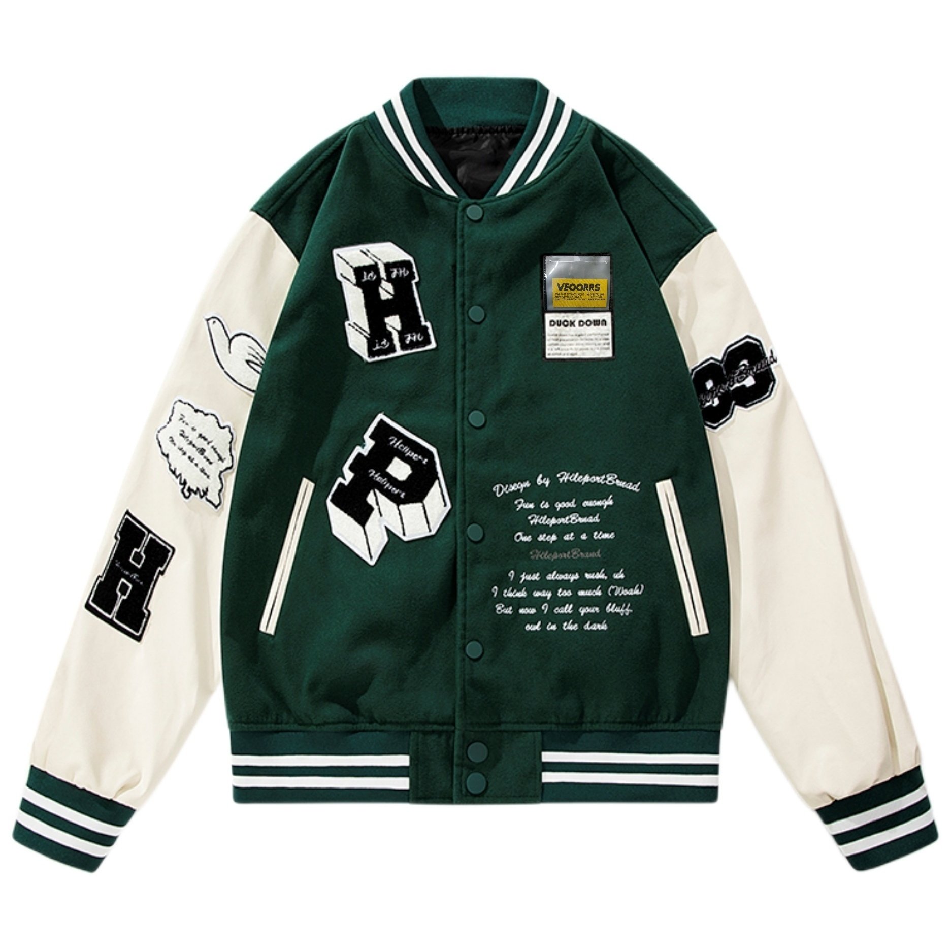 THINK GREEN VARSITY JACKET