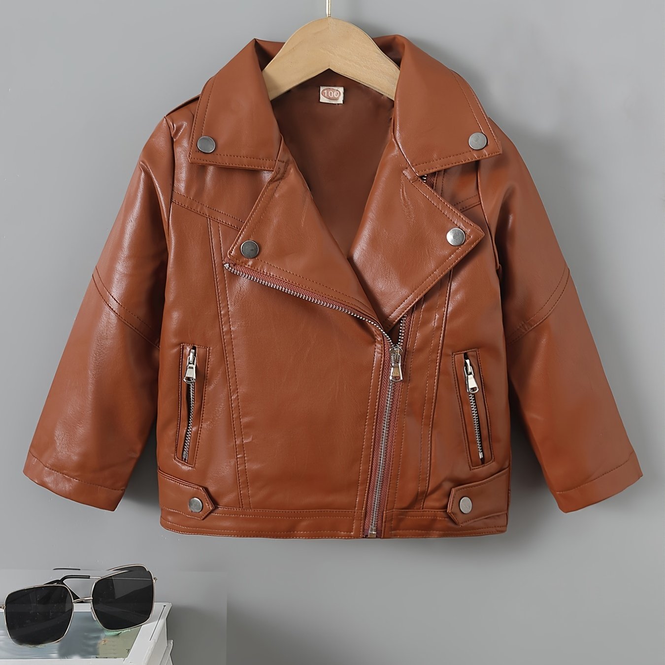 Fall Savings 2023! TUOBARR Leather Jacket Kids,Baby Boys