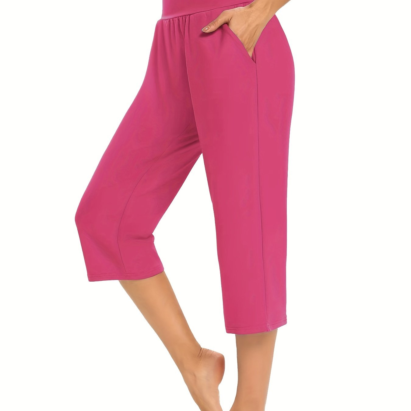 Women Casual Solid Color Low Rise Drawstring Pockets Sports Capri Pants  Short 2020 Pockets Sports Capri Pants Short Women - Pants & Capris -  AliExpress