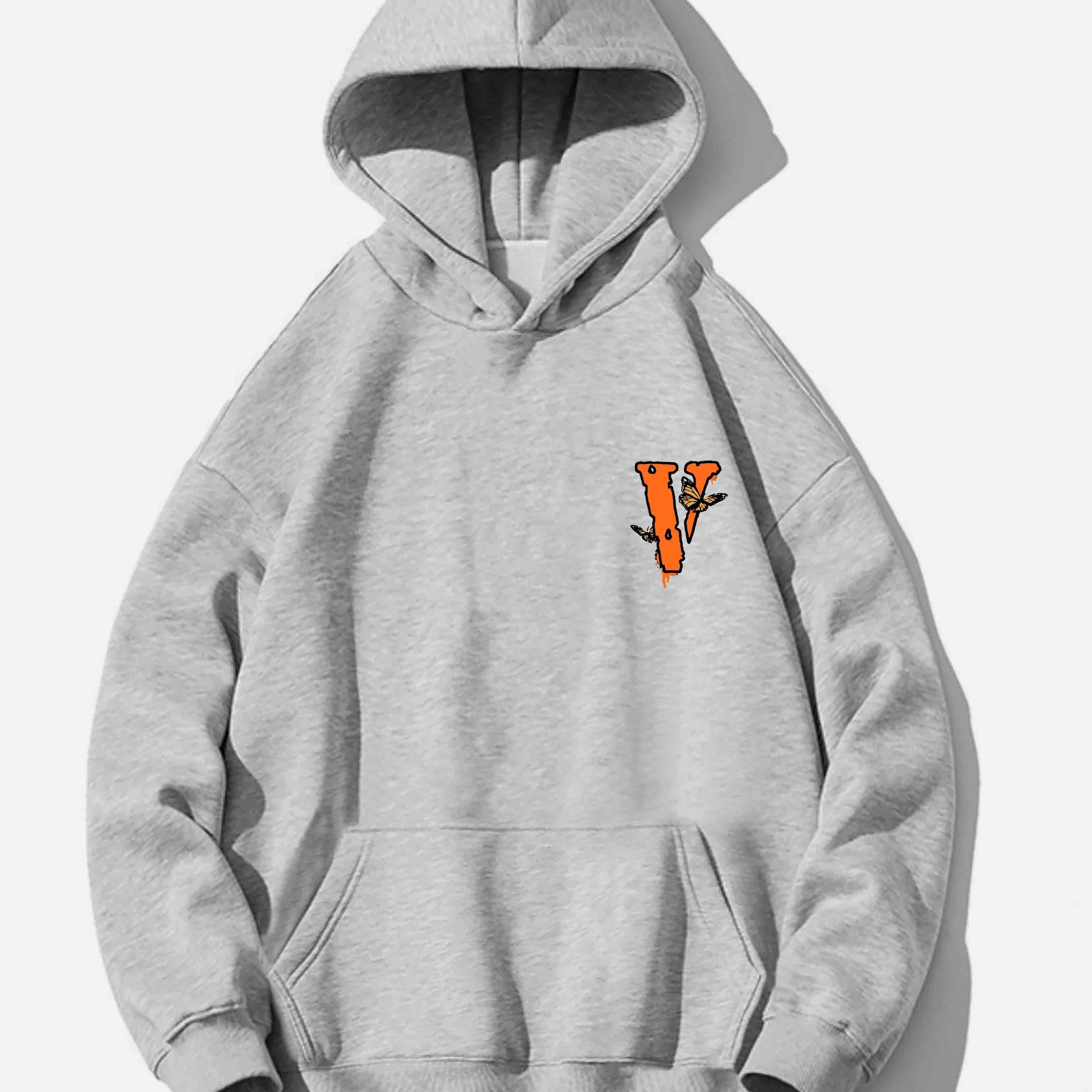 Hoodies For Men, Big Letter V And Star Graphic Hoodie, Men's Casual  Pullover Hooded Sweatshirt With Kangaroo Pocket For Spring Fall, As Gifts -  Temu