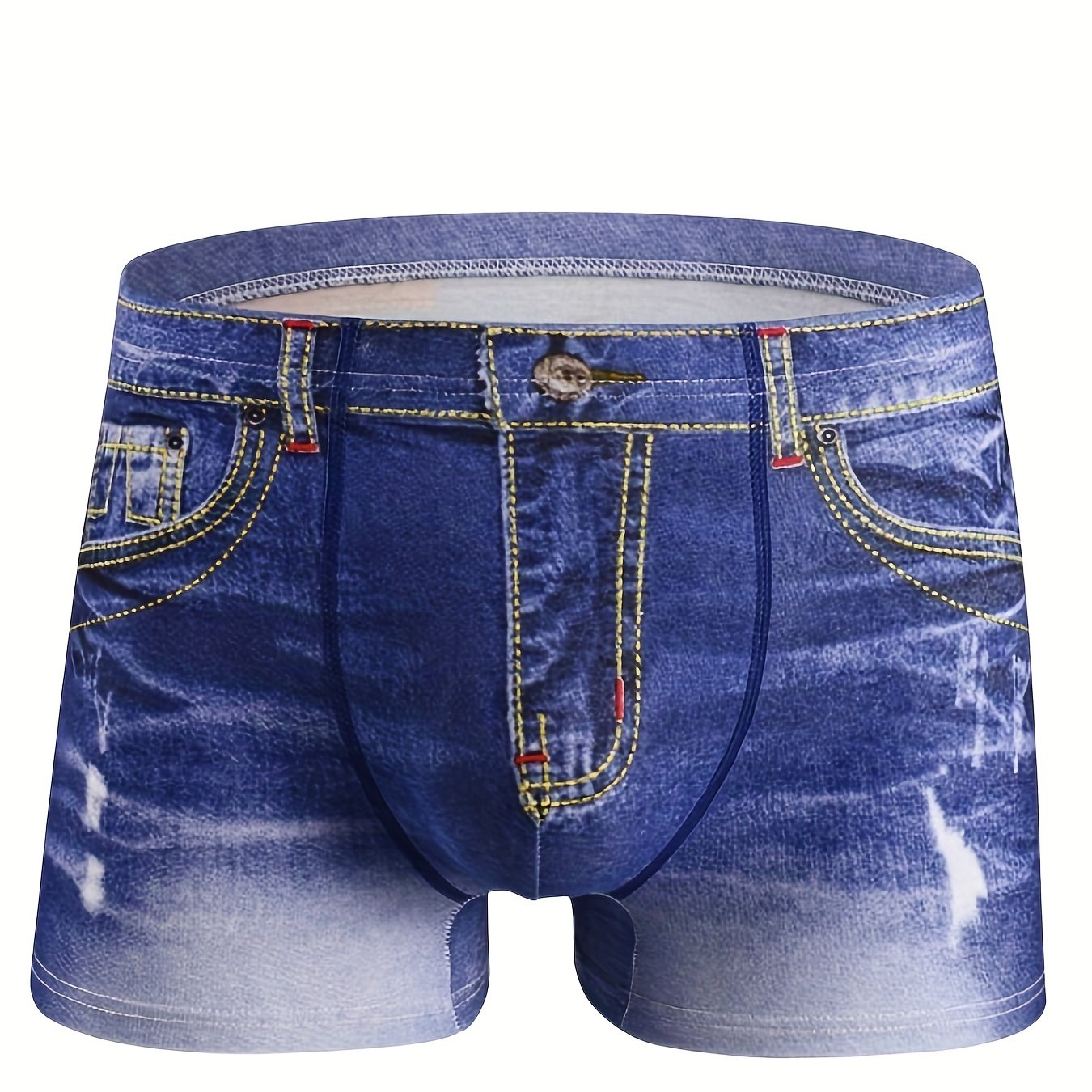 Digital Printed Denim Boxer Shorts In Red And Blue By Will And Sandy  Fashionable Short Underwear For Ladies And Lingerie From Cndream, $1.58