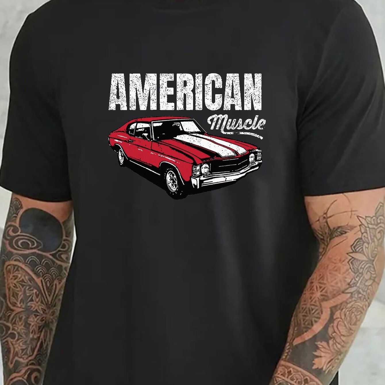 Chevelle SS Muscle Car Graphic Tee Oversized Shirt 