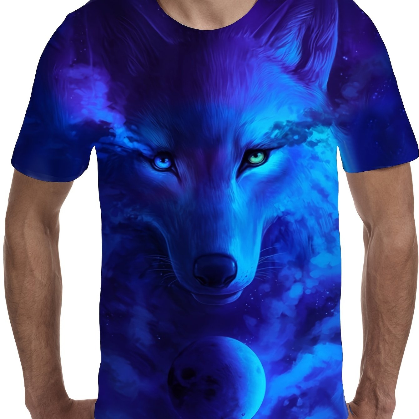 blue wolf shirt