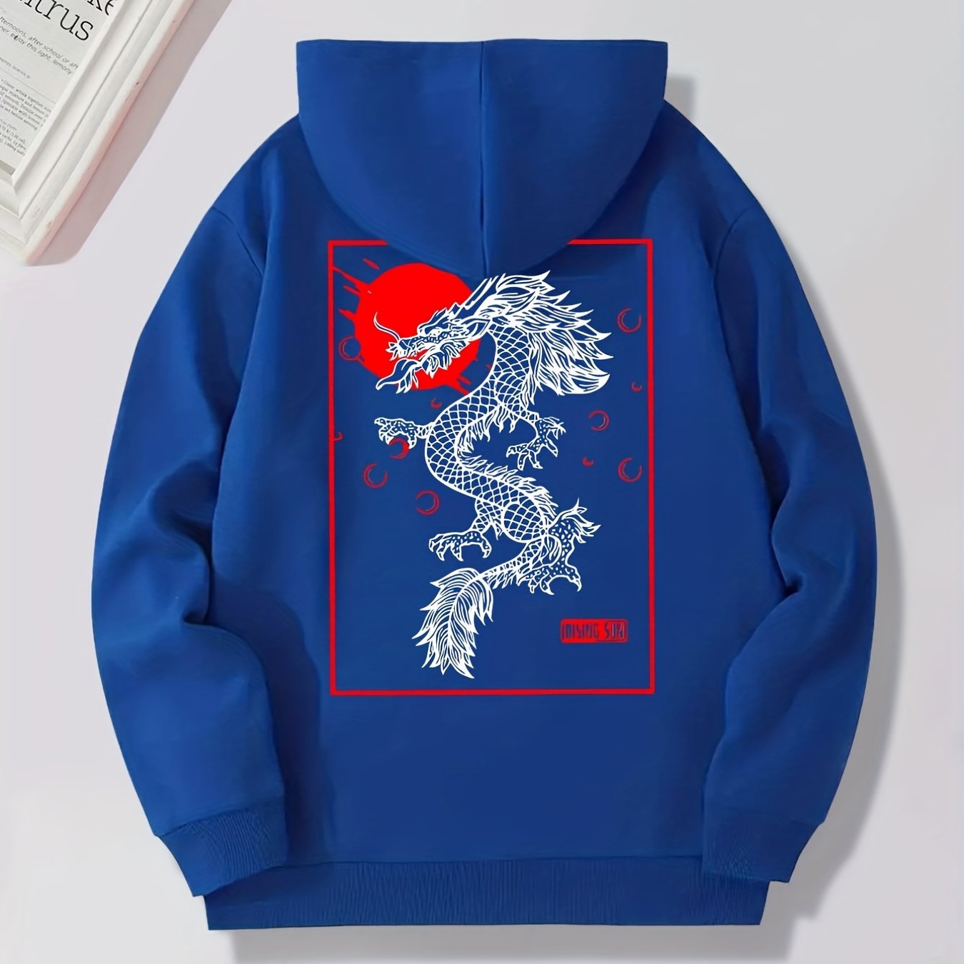 Men's Clothing Anime Hoodies Shein Chinese Dragon Graphic