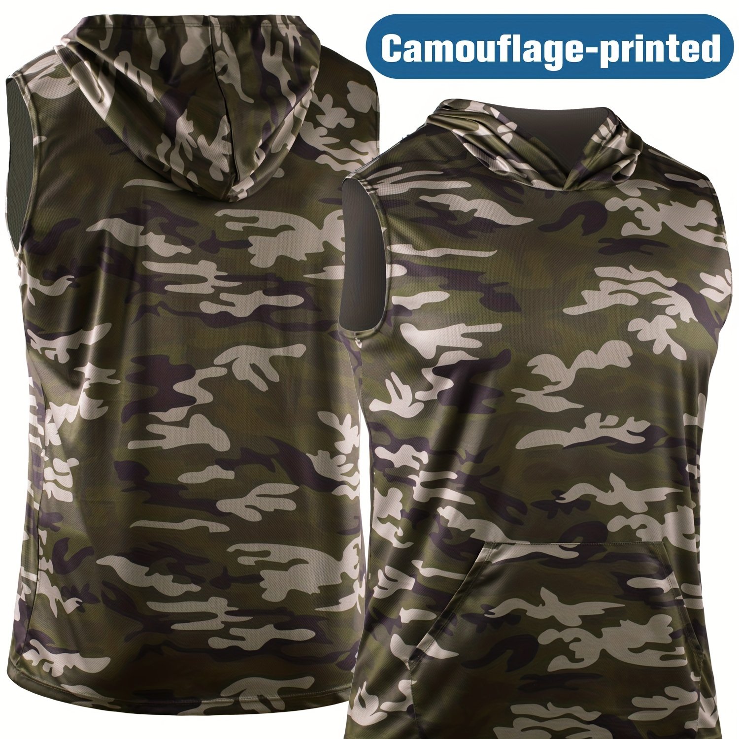 Quick Drying Camouflage Sports Vest Men Ideal Running - Temu Canada