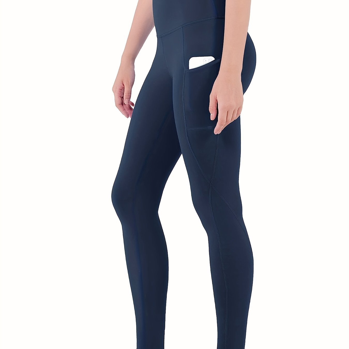 Leggings With Pockets For Women, High Waist Tummy Control