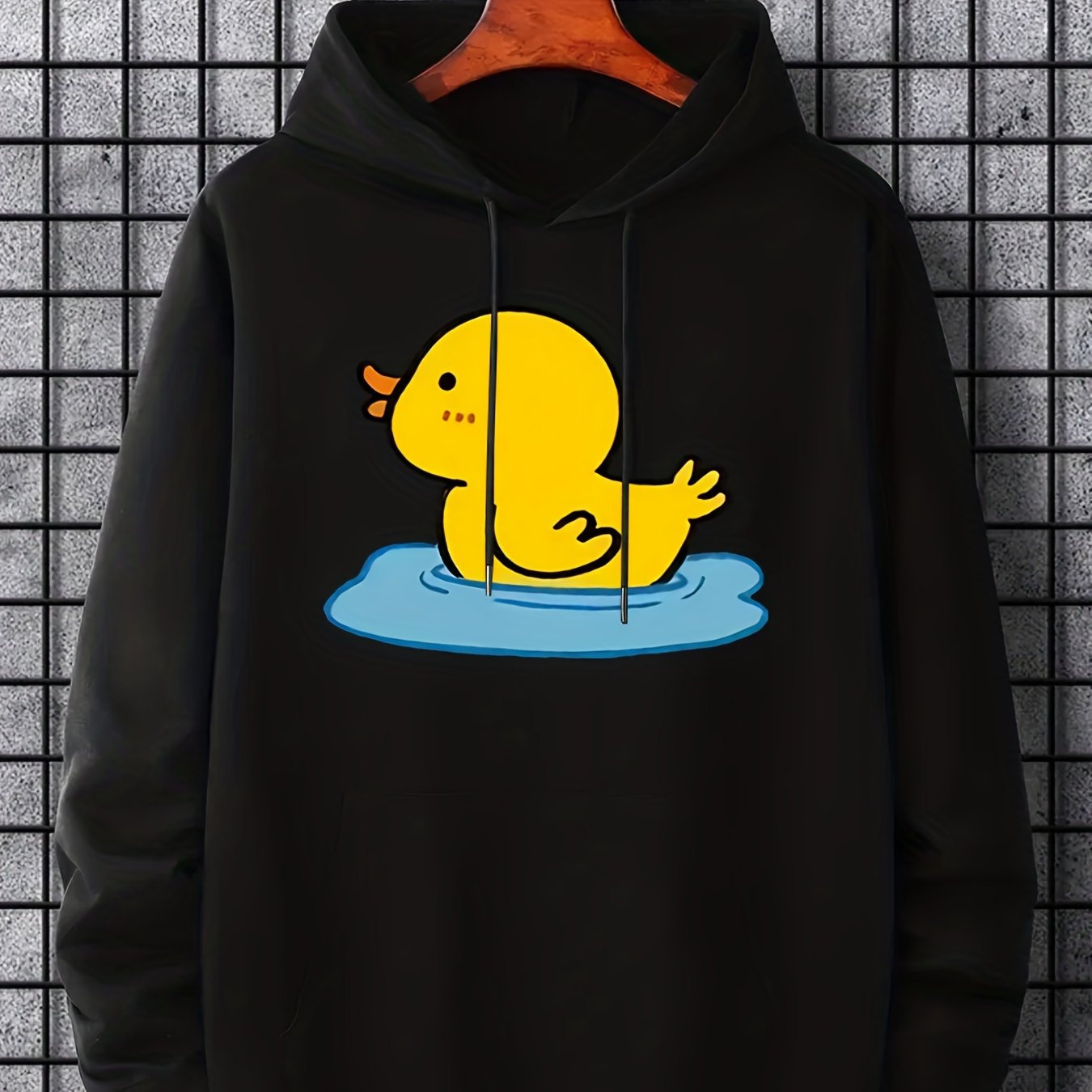 Cute Little Duck Swimming Print Hoodie Hoodies For Men Men S Casual Graphic  Design Pullover Hooded Sweatshirt With Kangaroo Pocket For Spring Fall As  Gifts | Today's Best Daily Deals | Temu