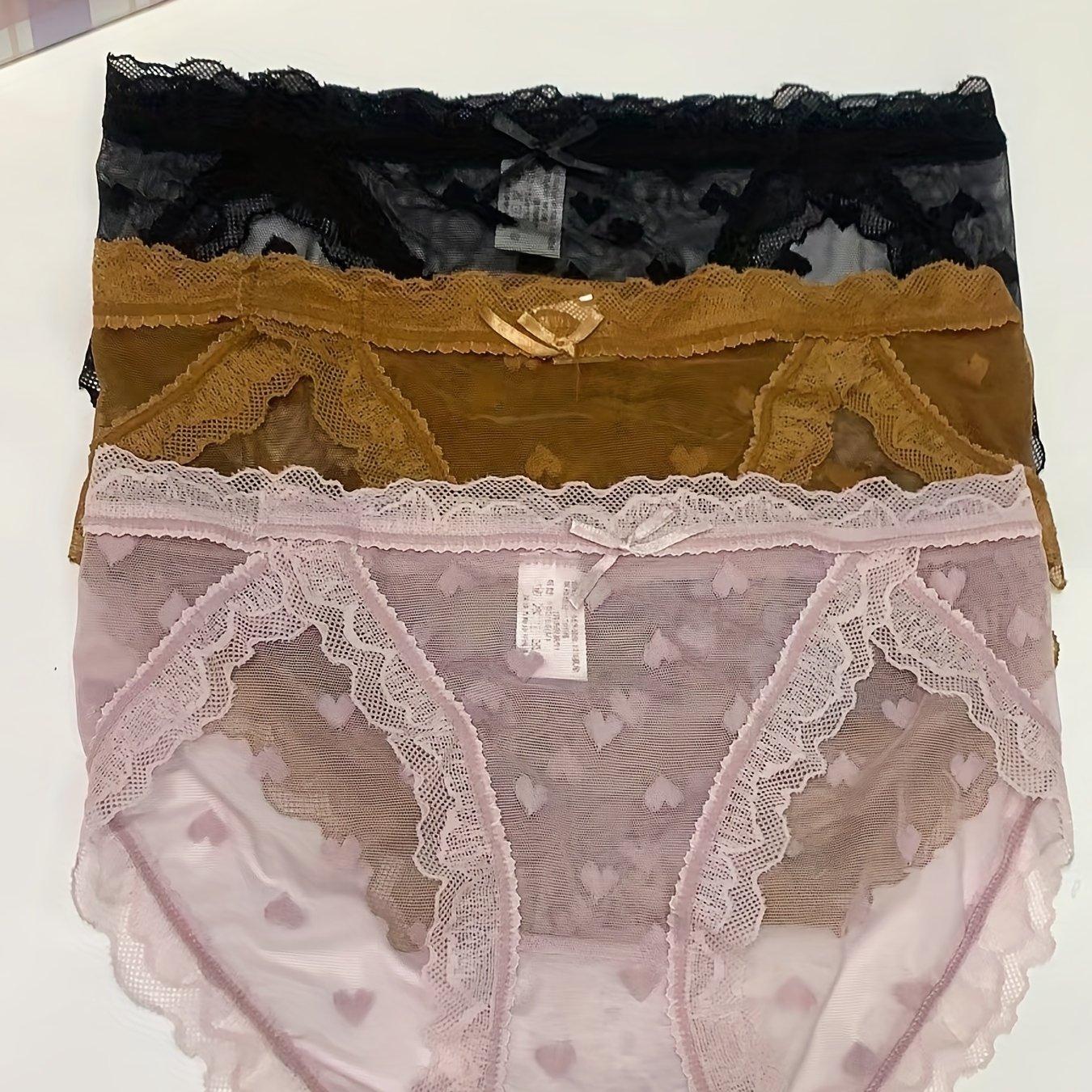 Buy Women's Sexy See Through Mesh Low Rise Briefs Solid Sheer Panties  Underwear Online at desertcartIsrael