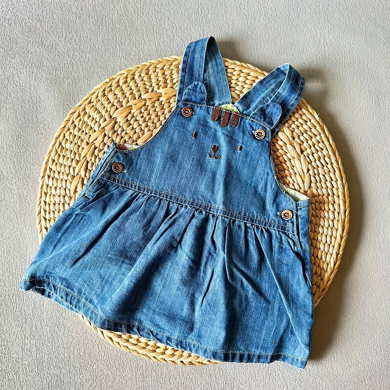 Baby girl clearance denim overall dress