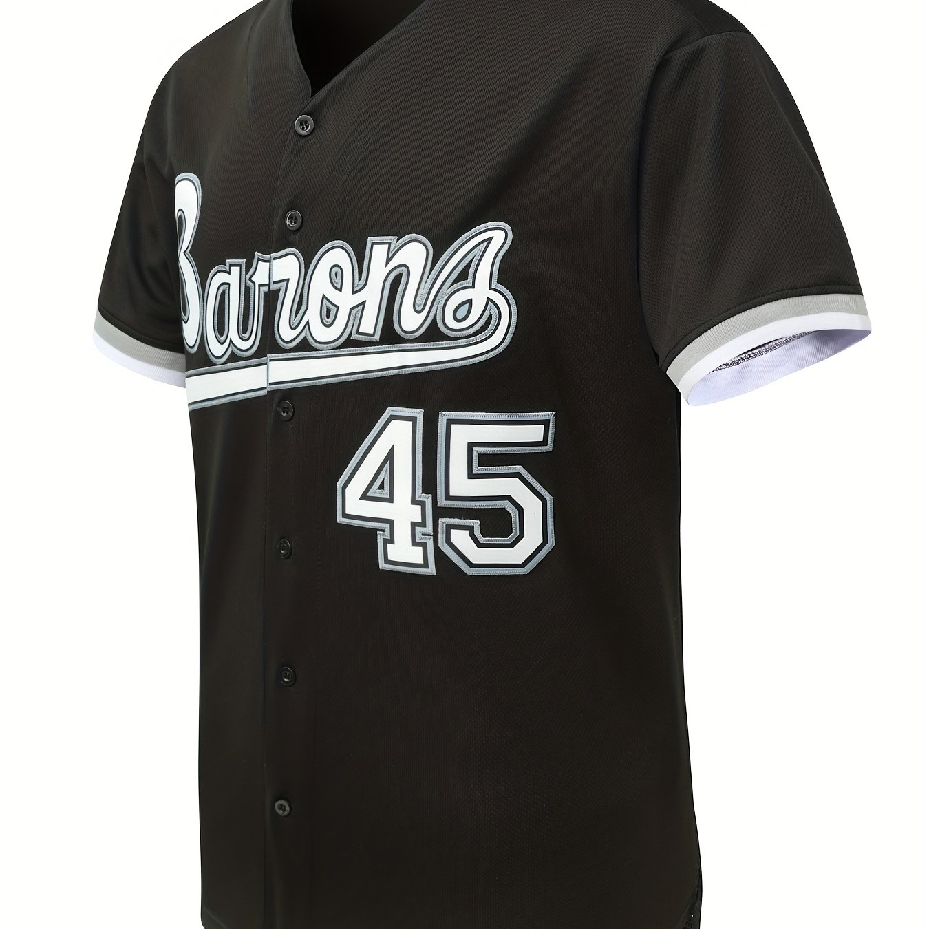 Birmingham Barons #45 Retro Jordan Baseball Jersey Stitched Black