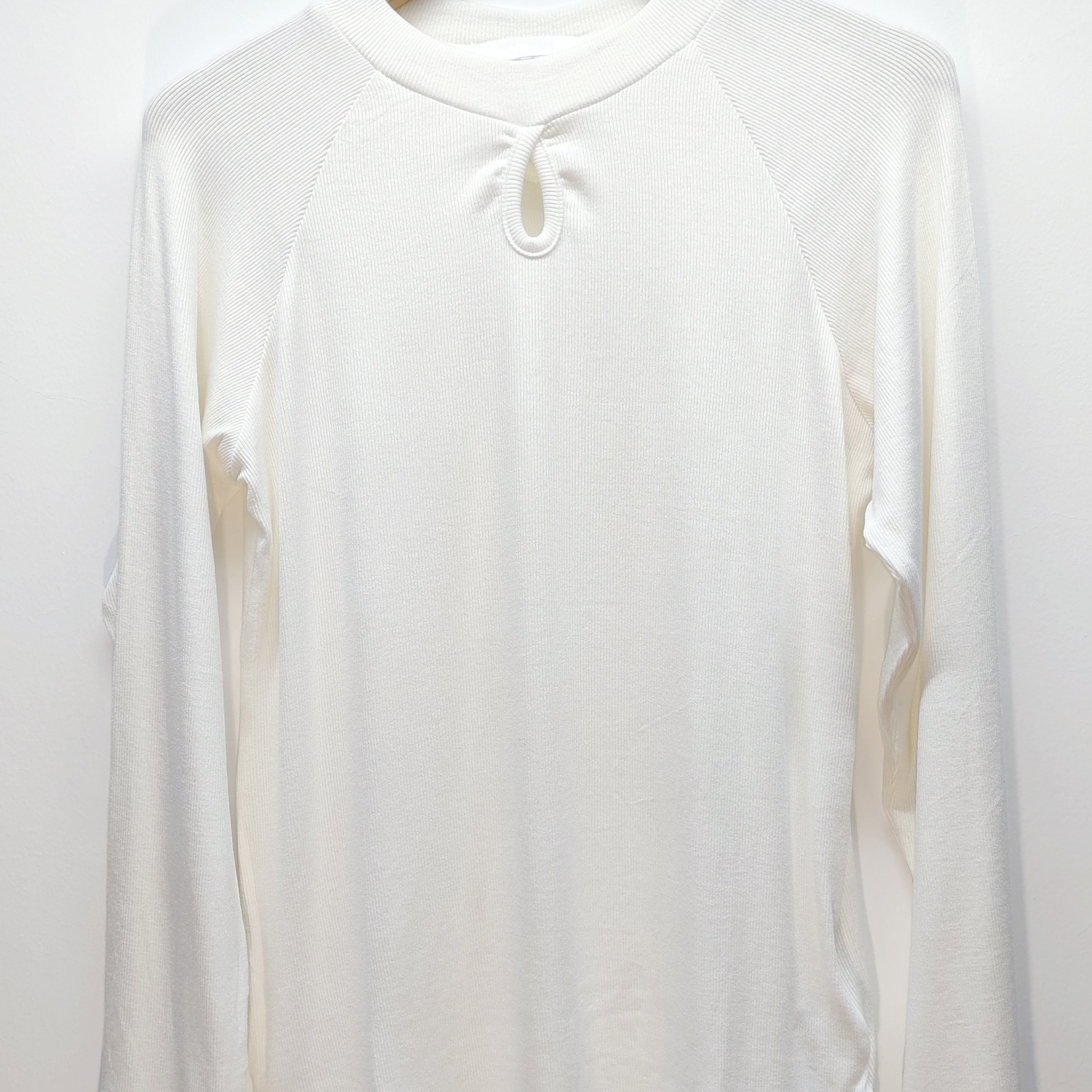Solid Keyhole T shirt Elegant Long Sleeve Crew Neck T shirt - Temu