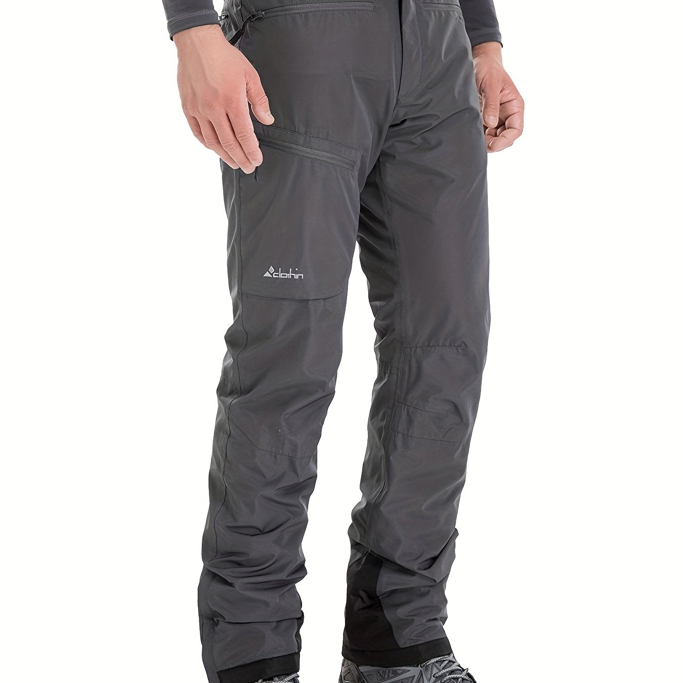 Men's Thermal Windproof Ski Pants Thick Zippered Pockets - Temu Canada