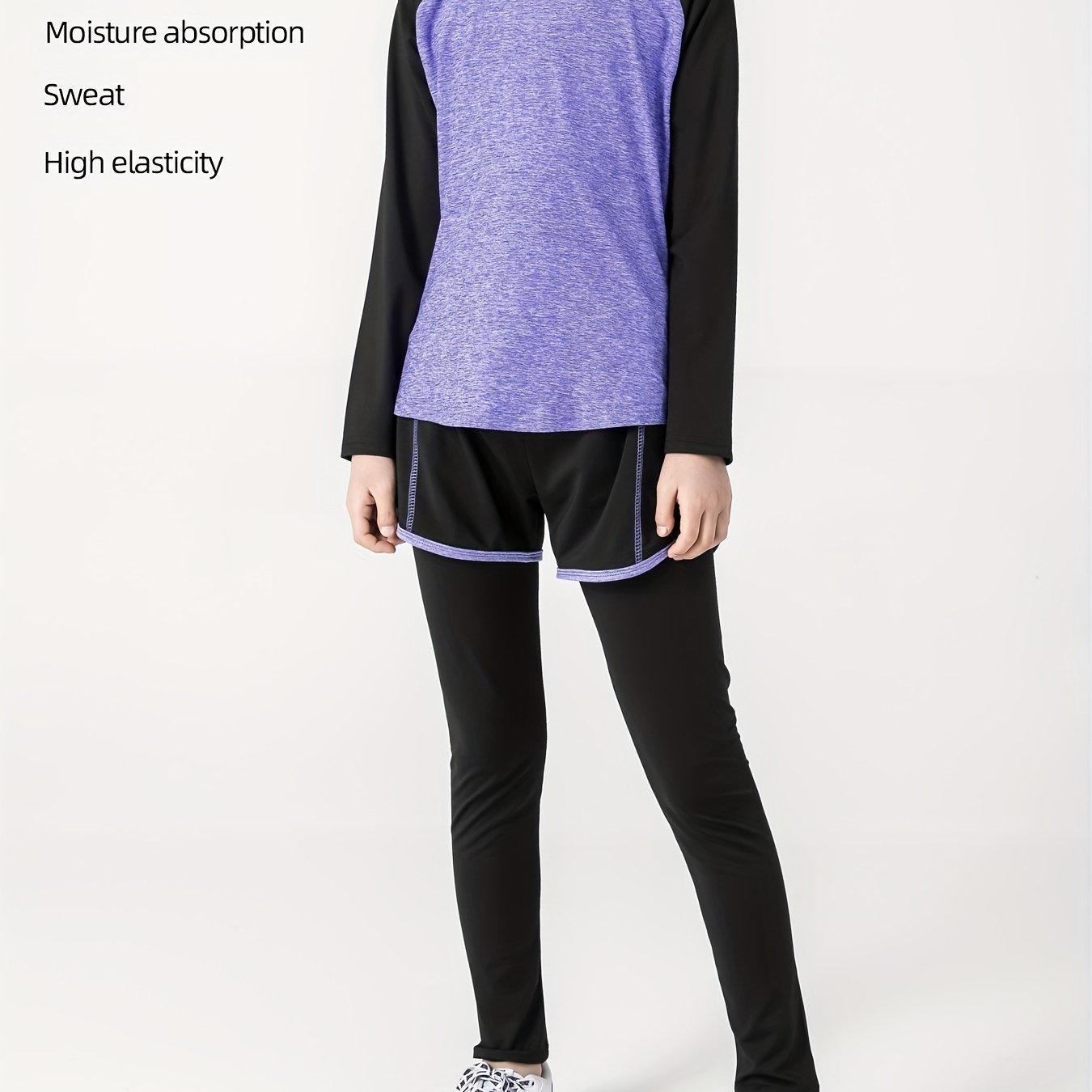 Girls' Sports Suit Casual Long Sleeve Top Pants Set Kids - Temu Japan