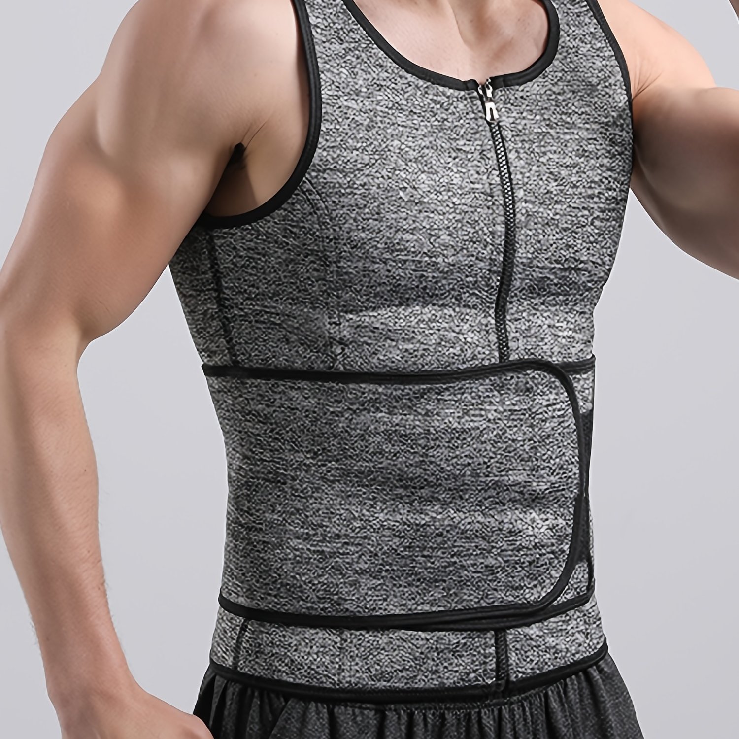 Chaleco Moldeador iónico Energxcel para Hombre, Nueva versión 2023, Tela de  Seda Helada cómoda y Transpirable para Que los Hombres construyan un Cuerpo  (Metro,Gris+Blanco) : : Moda