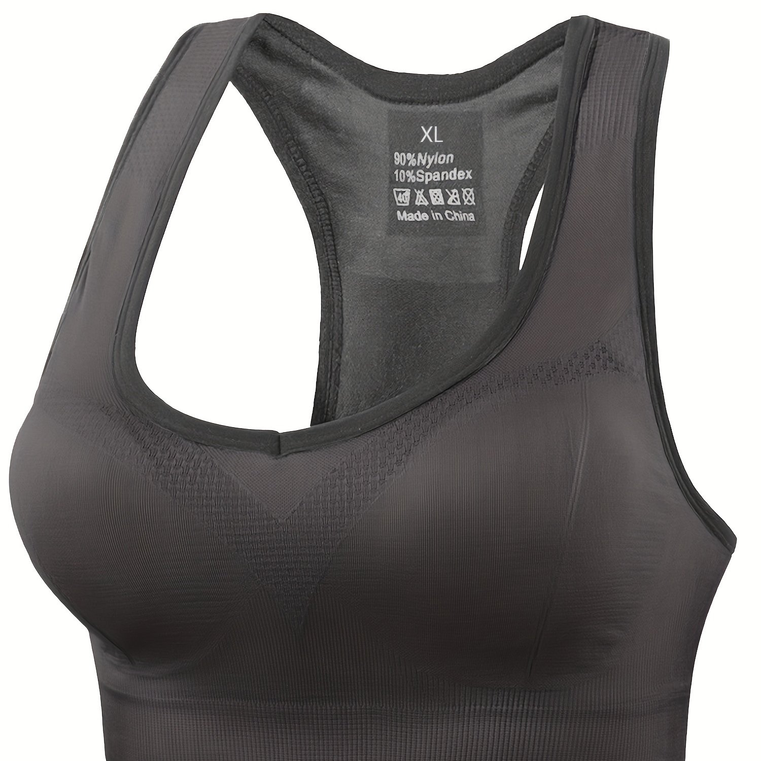 Plus Size Sports Bra Women's Plus Seamless Contrast Trim Cut - Temu