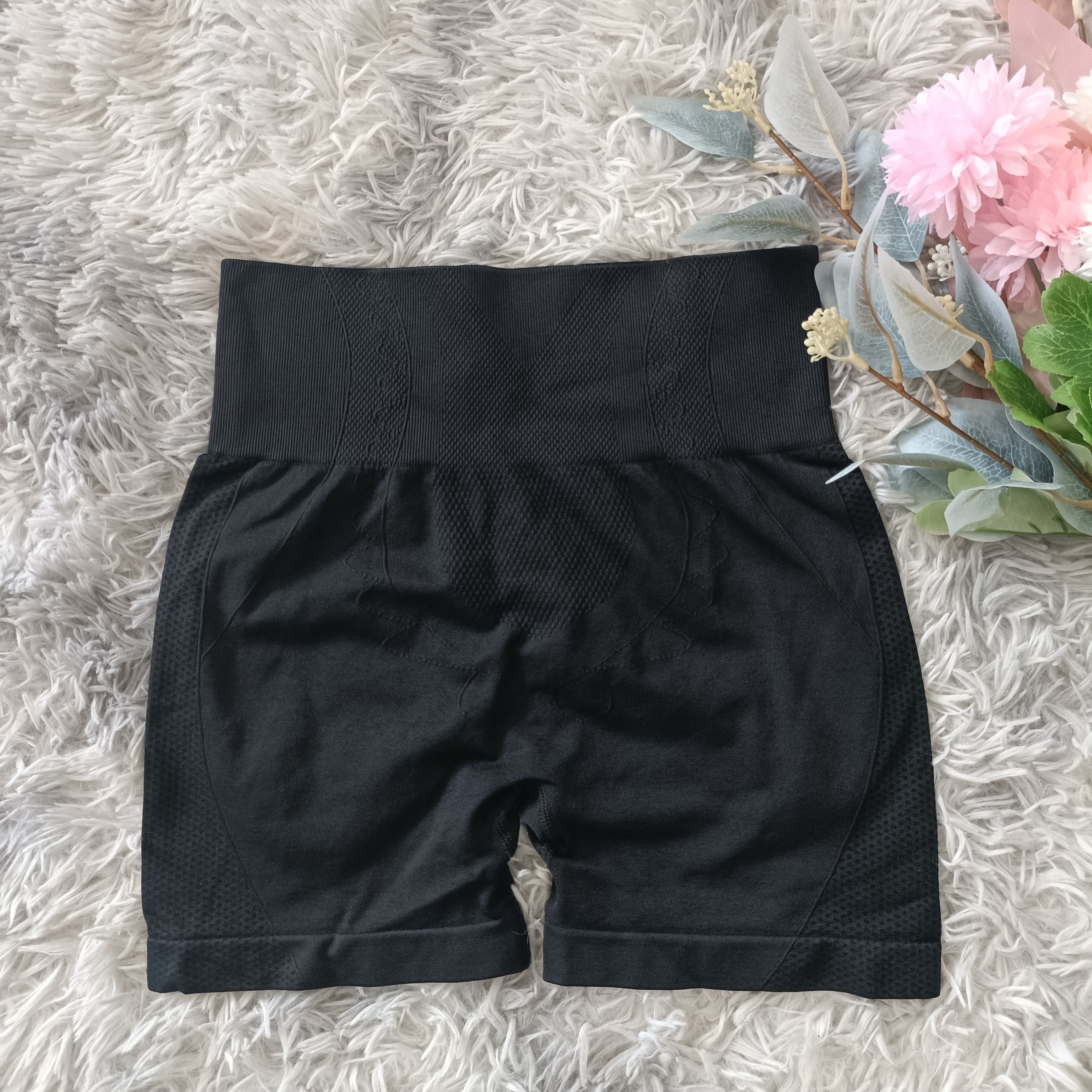 TEMU Women's High-waisted Shorts - Sexy Stretchy Shorts With Elastic Waistband, Vibrant -season Machine Washable Shorts For, & Casual Wear, Shorts, ,
