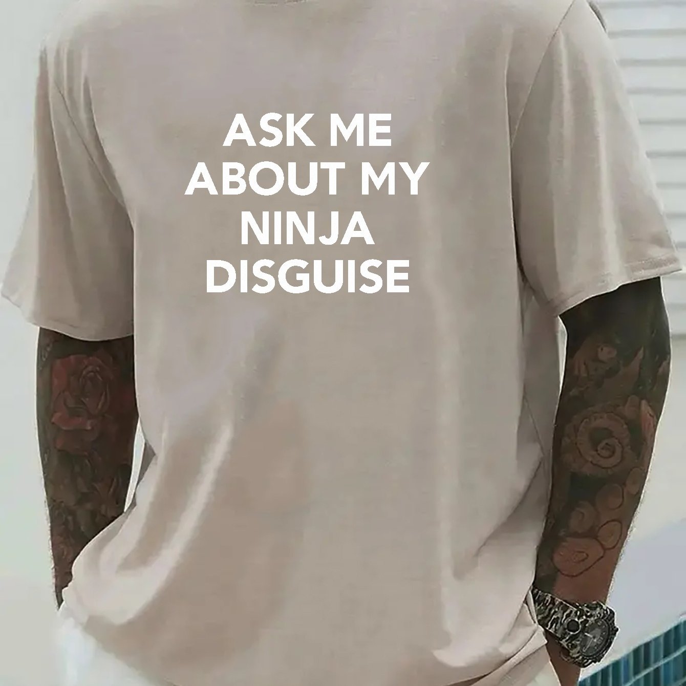 Ask Me About My Ninja Disguise Ninja Kids Shirt