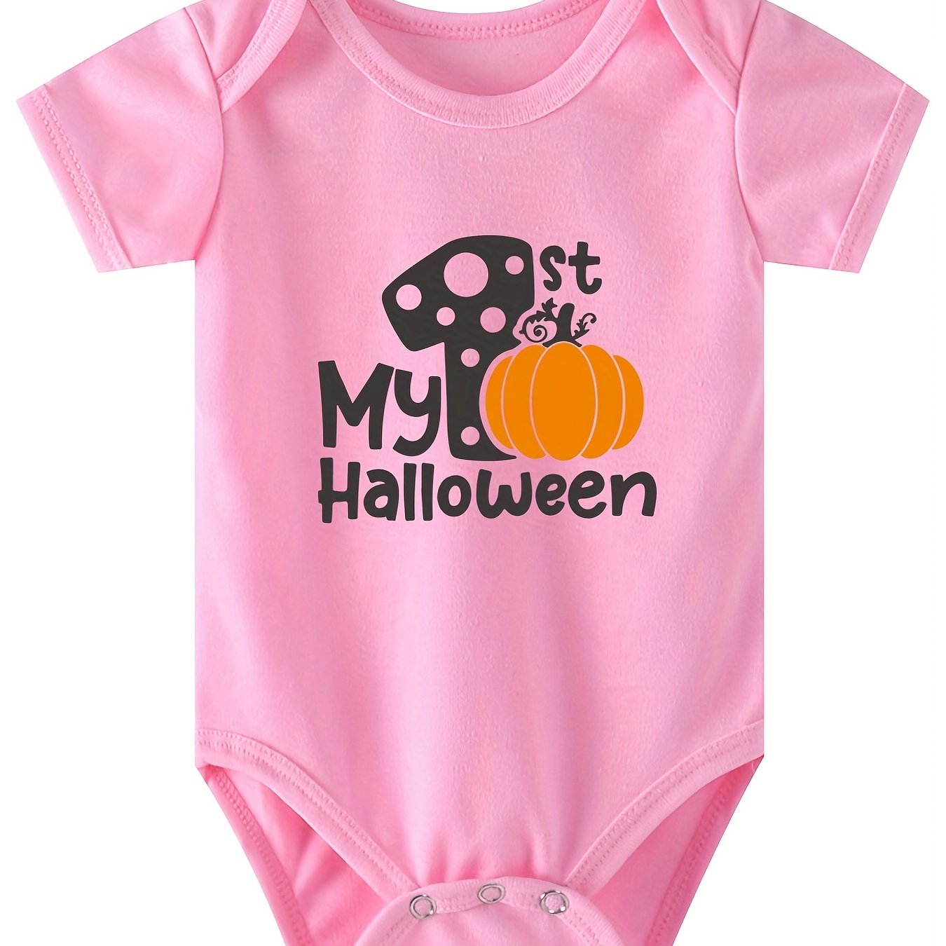 Unutiylo Newborn Baby Boy My First Halloween Pumpkin Romper Bodysuit