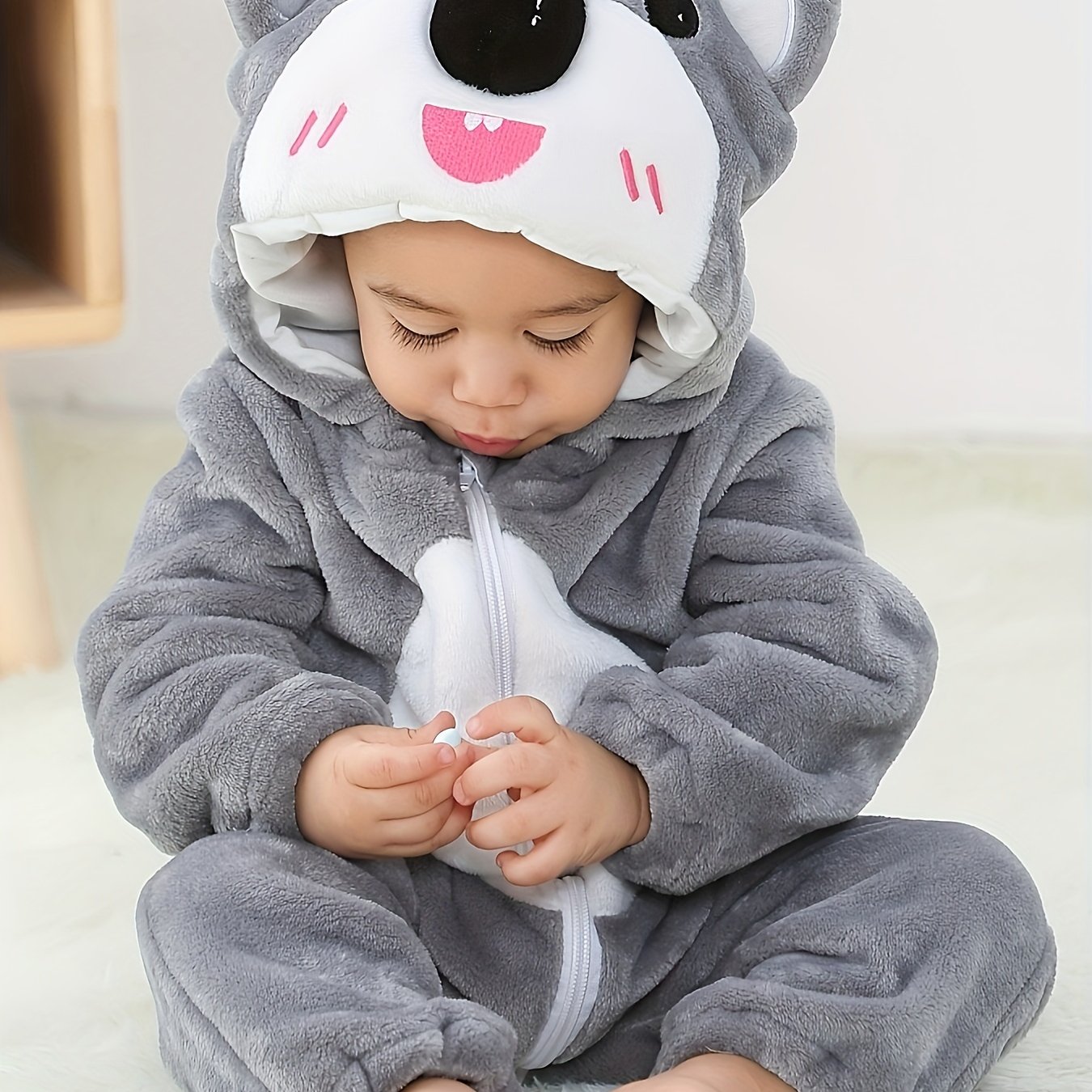 Super Cute Baby Animal Style Christmas Outfit Halloween Costume, Newborn Infant Toddler Winter Onesie Pajamas, Sleepwear Cosplay,Temu