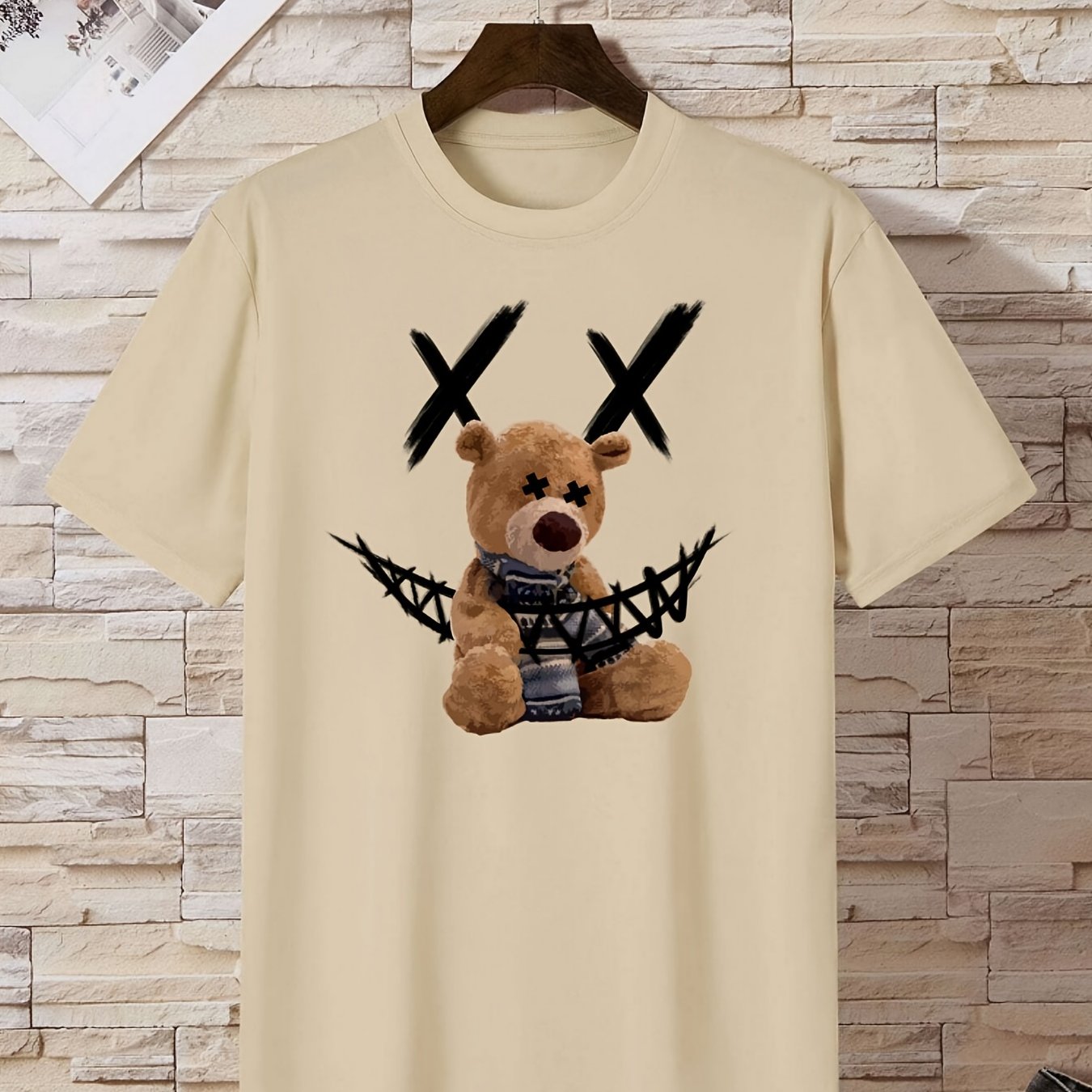 Teddy bear with sales plain t shirt