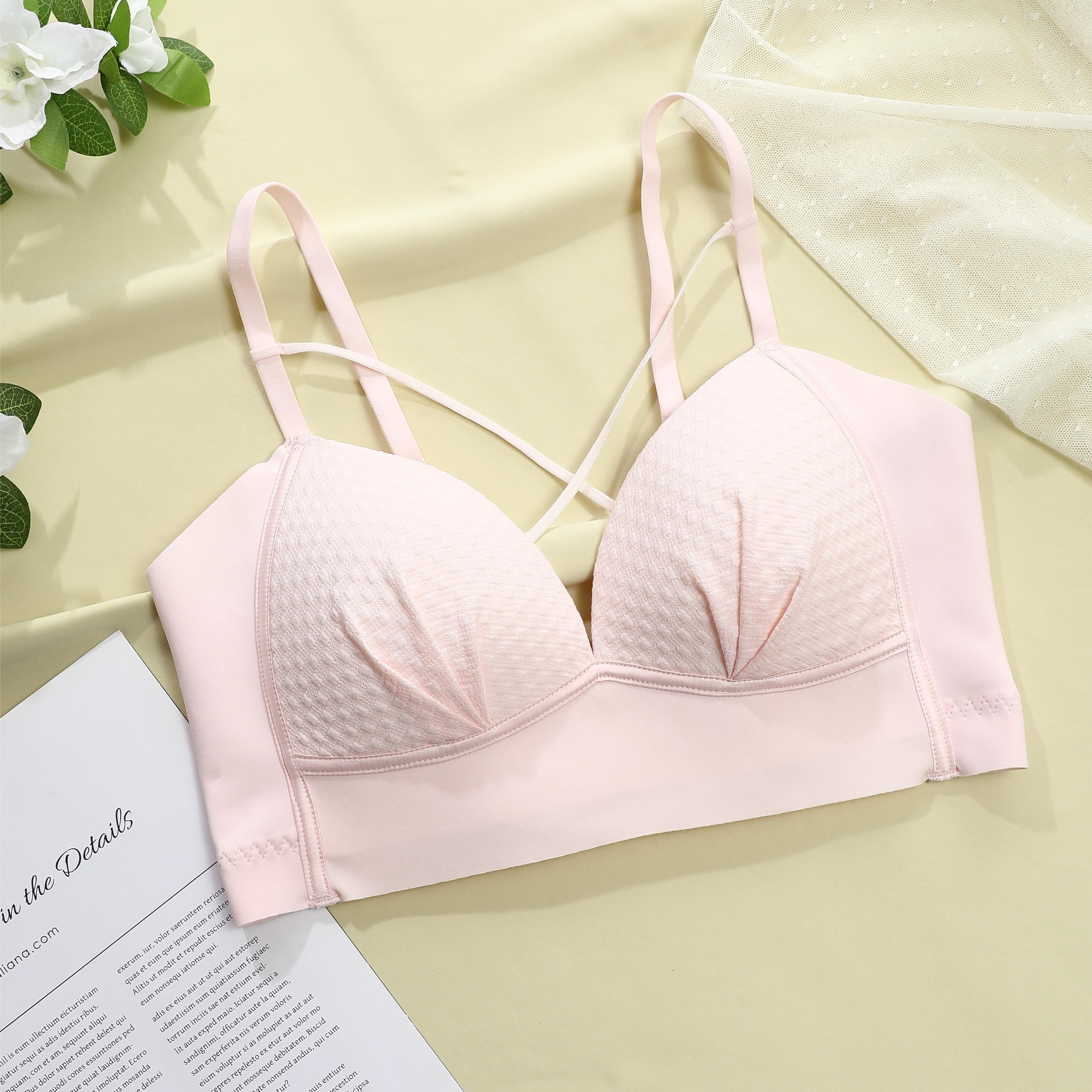 12 18y Teen Girls Wireless Cotton Training Bras Push Up Thin Cup Adjustable  Underwear Bra For Kids High Quality From 24,27 €