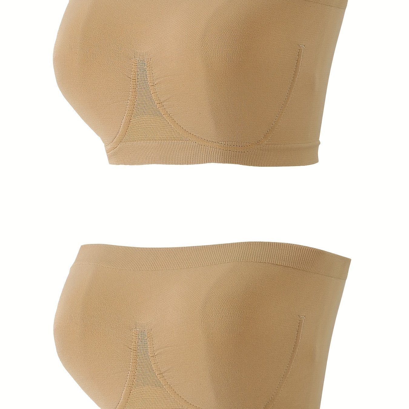 Seamless Bandeau Bras Comfy Soft Strapless Stretch Everyday - Temu