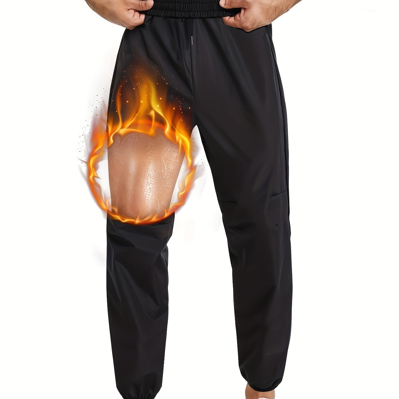 LAZAWG Sauna Pants for Men Sweat Leggings Weight Loss Trousers