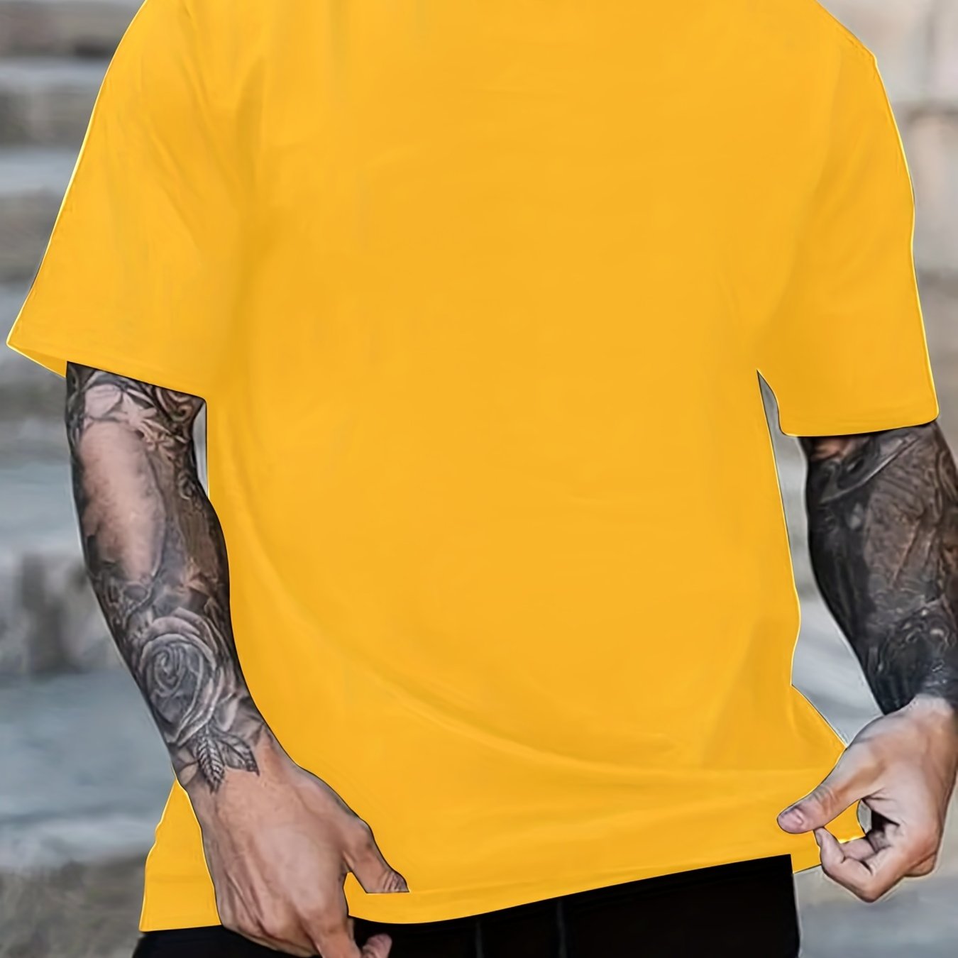 E-shop Herren Bequemes Einfarbiges T-Shirt, Herren Sommer Outdoor Kleidung, Herrenbekleidung, Oberteile Für Männer, Geschenk Für Männer