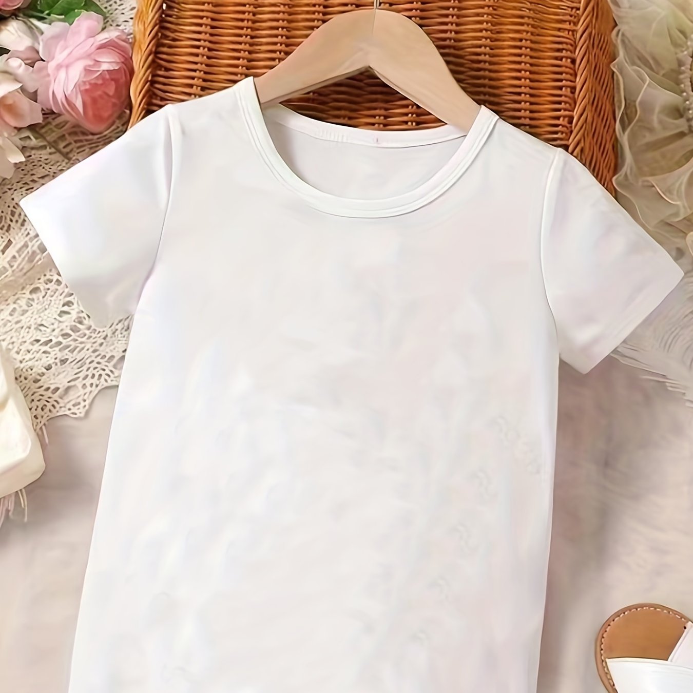 plain white t shirt for baby girl