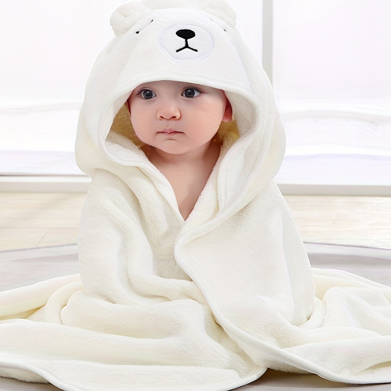 Peignoir à capuche pour bébé, serviette de bain pour bébé de bonne qualité  pour enfants, pyjama doux, vêtements pour enfants, 0-9 mois, cadeaux de  naissance - Temu Switzerland