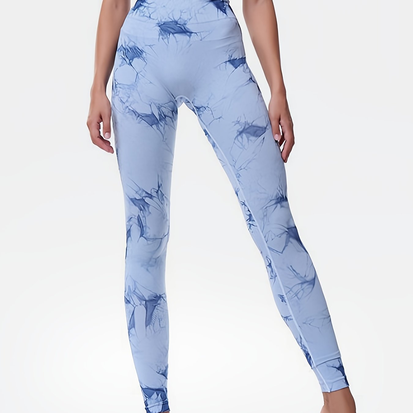 Tie Dye Cintura Alta Breathabel Fitness Hip Lifting Leggings - Temu