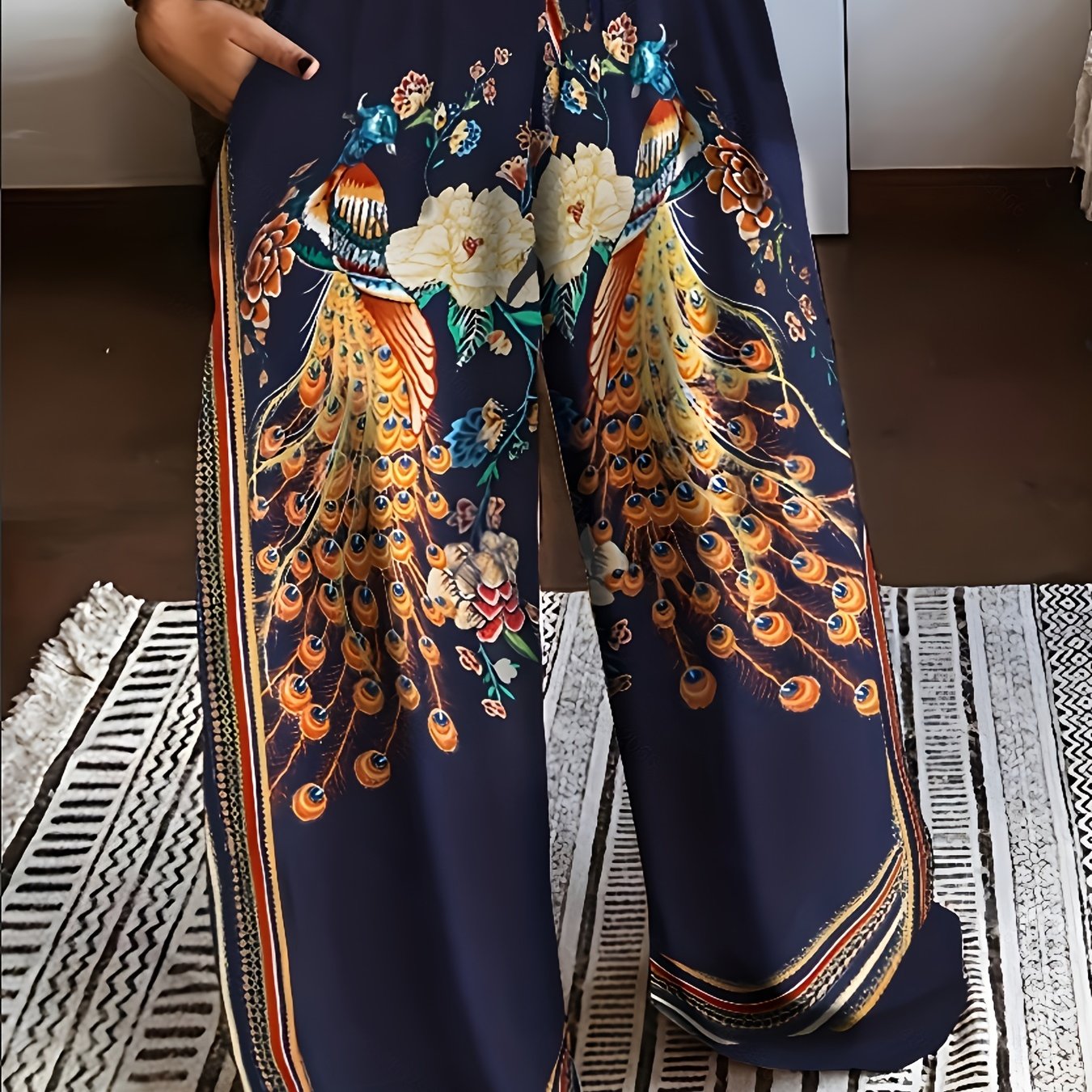 Image of 2023 Fashion Single-sided Brushed Printed Long Pants