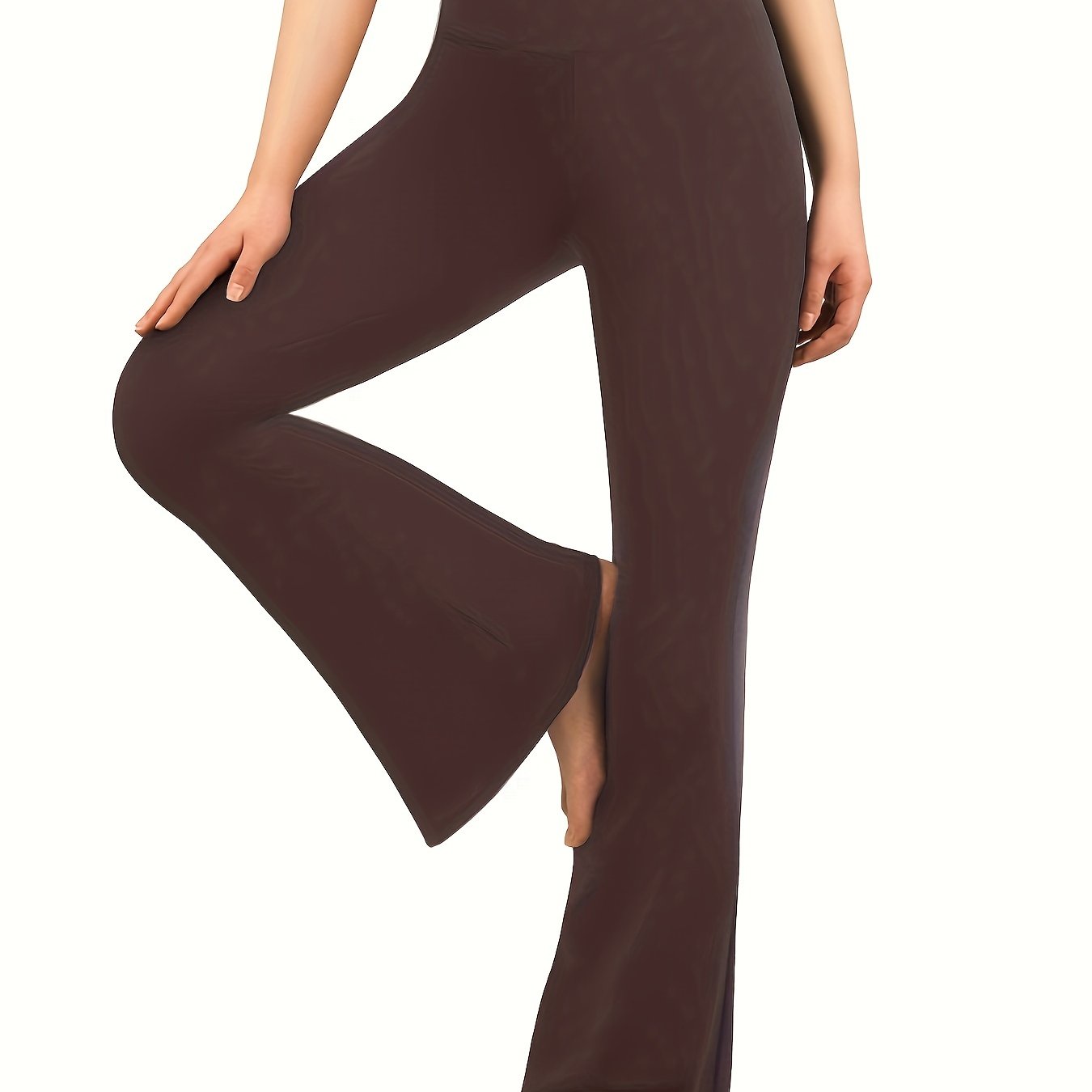 Flaunt Style In Stylish Bootcut Yoga Pants Pockets High - Temu United Arab  Emirates