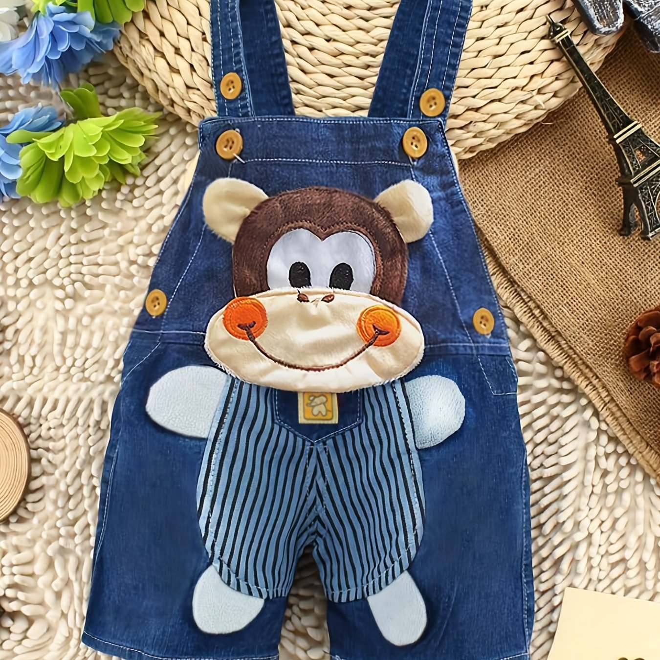Image of Kids Baby Boys Jumper Infant Toddler Girls Denim Clothes Shorts Pants Jeans Children Wears Newborn Clothing Overalls, Perfect For Outdoor