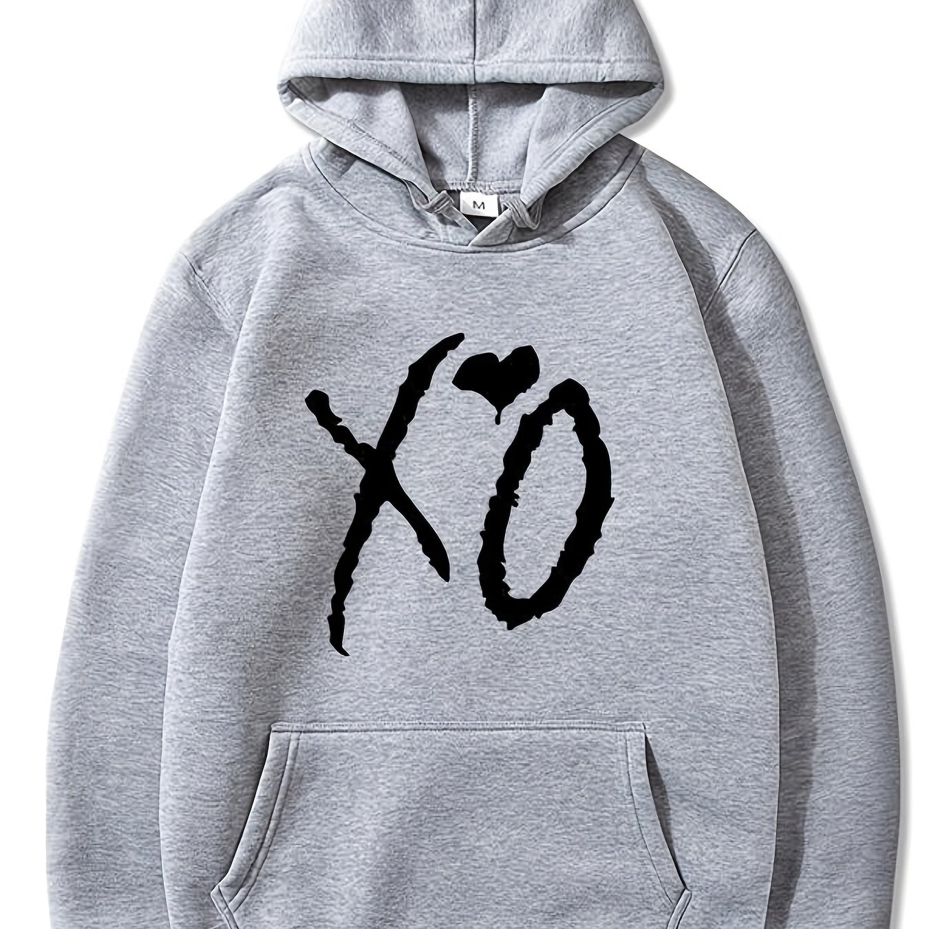 Hip Hop Autumn Winter Hooded Sweatshirts Xo Heart Pattern Temu