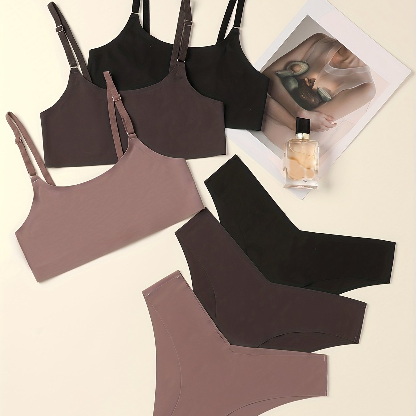 Solid Seamless Bra & Panty Set