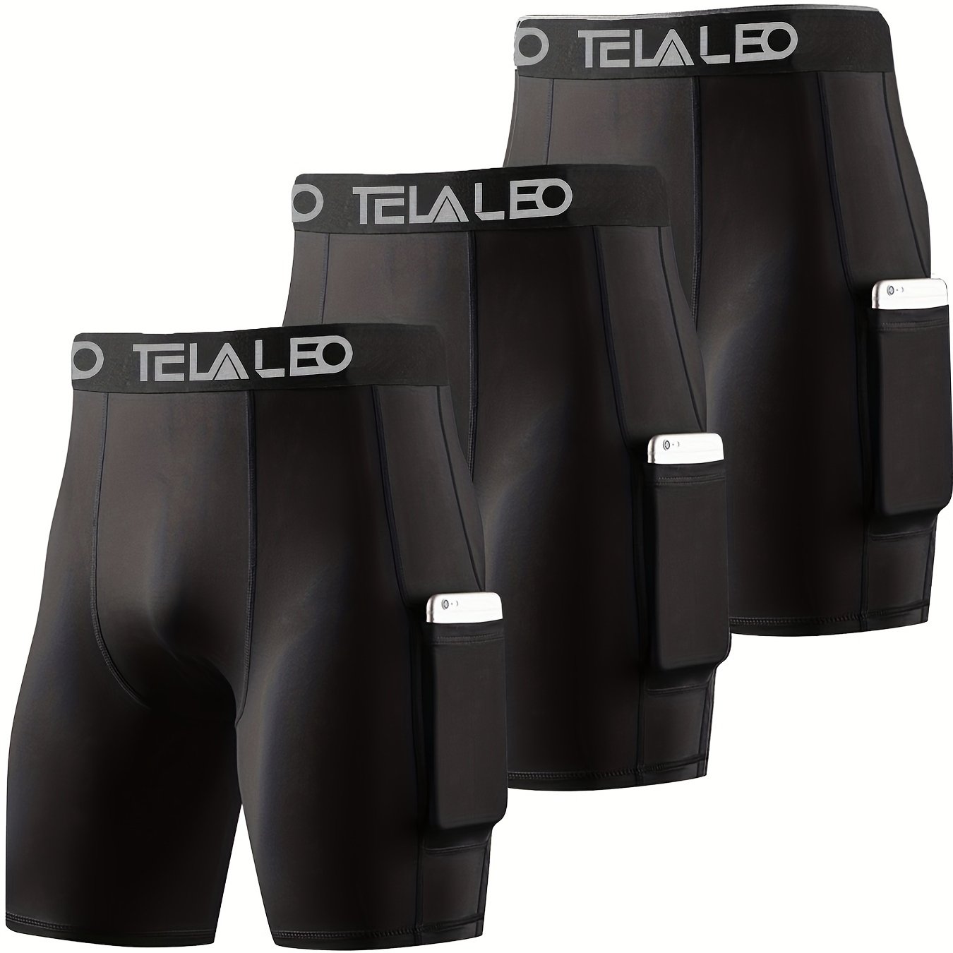 TELALEO 5 Pack 3 Womens Volleyball Shorts Spandex Compression