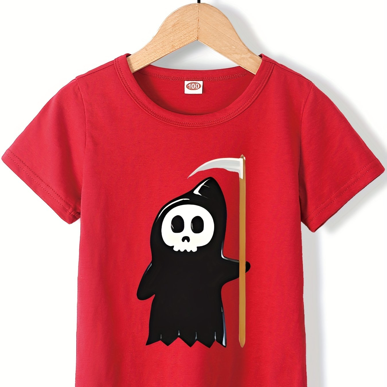 In Stocks 】 halloween Camiseta De Esqueleto Para Meninos Meninas Blusas  Impressas Em 3D Gola Redonda Versão Anime Camisa Diária Infantil