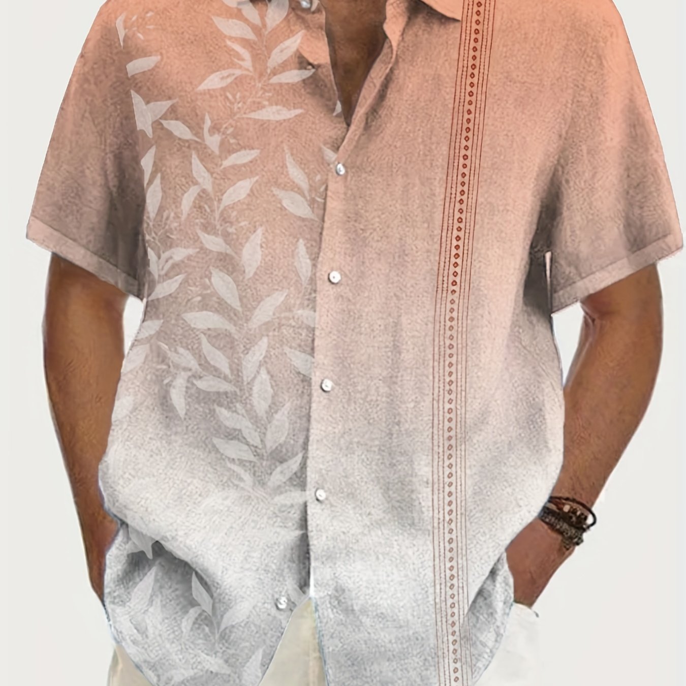Monogrammed Gingham Button-Up Shirt in 2023