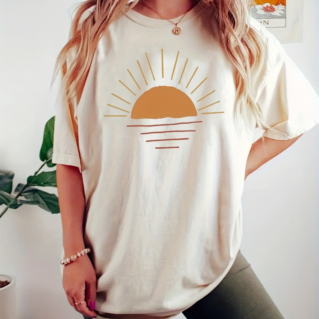 Image of European And Printed T-shirts For Women