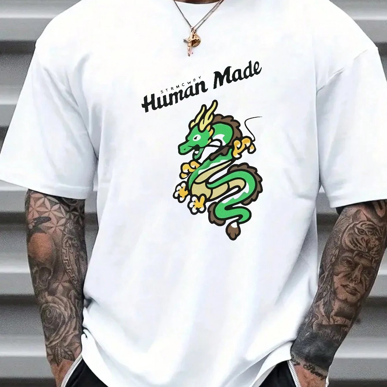 Plus Size Men's Anime Dragon Graphic Print T shirt Summer - Temu