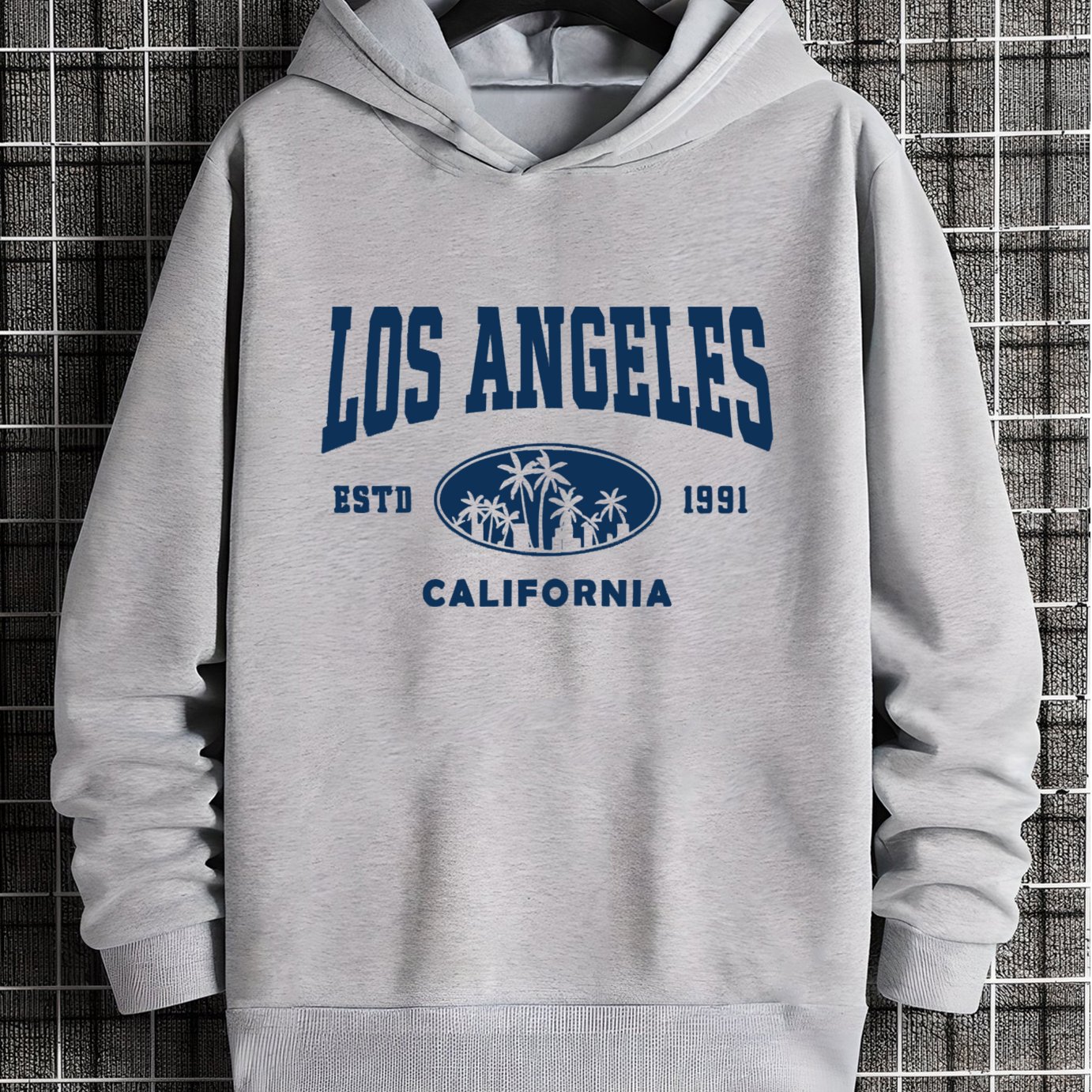 Los Angeles Print Kids Long Sleeve Fleece Hoodie Children Girl Casual  Sweatshirt