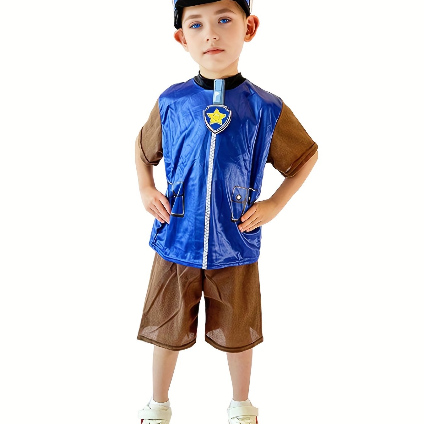 Boy's Cartoon Character Cosplay Costume, Halloween Dress Up Top