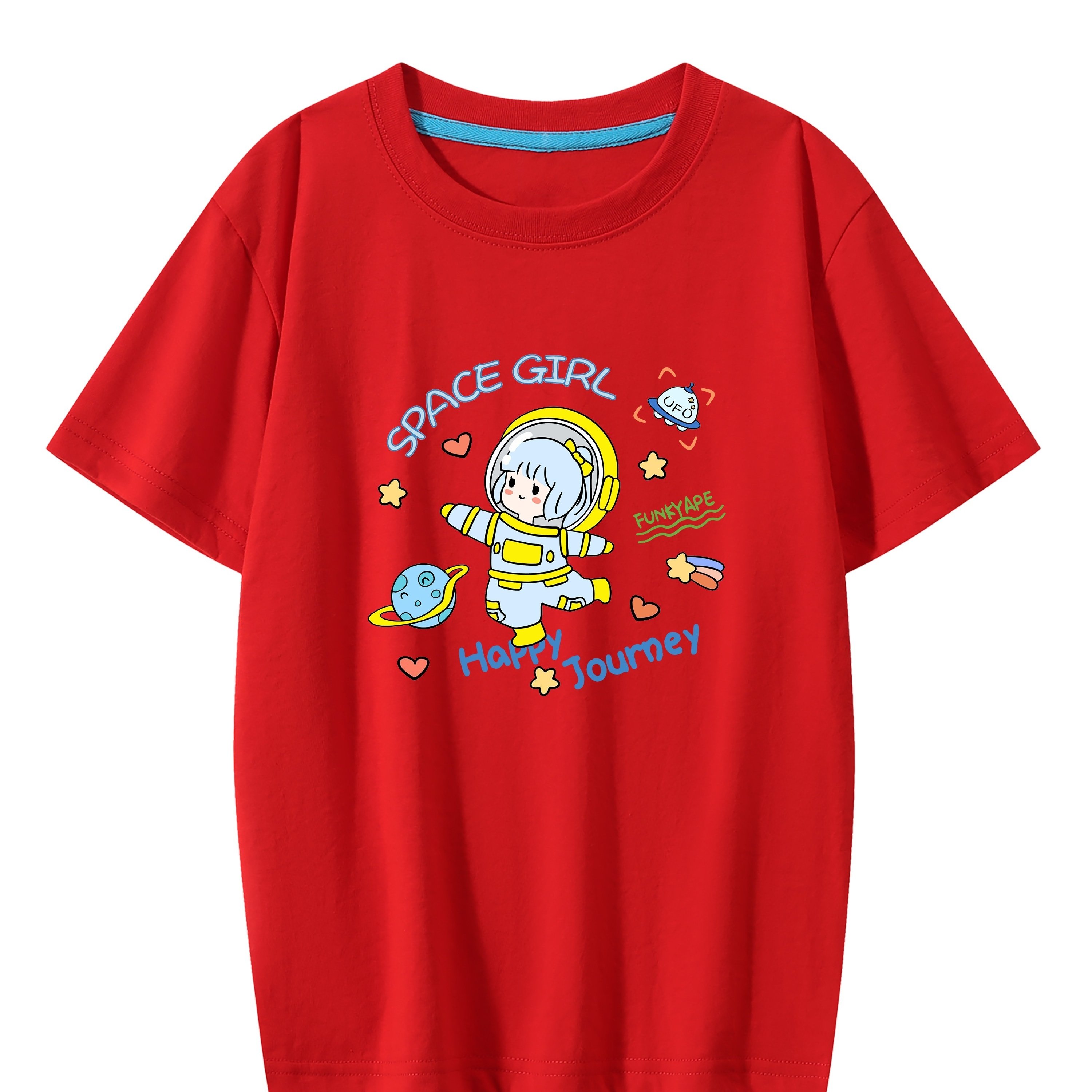 Camiseta Kawaii Anime Girl Print, manga curta gola redonda Top casual para  primavera e verão, roupas femininas - Temu Portugal