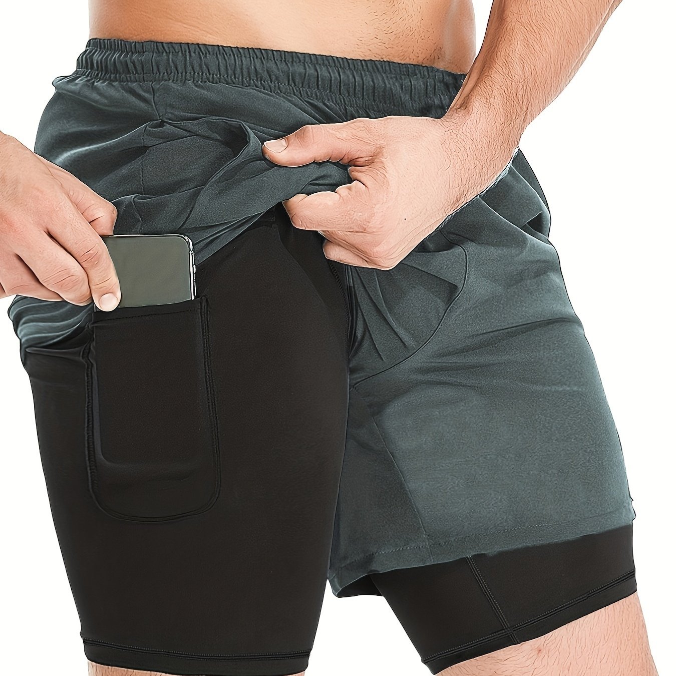 Hoplynn Quick drying Shorts Temu Running - Lightweight Pockets With