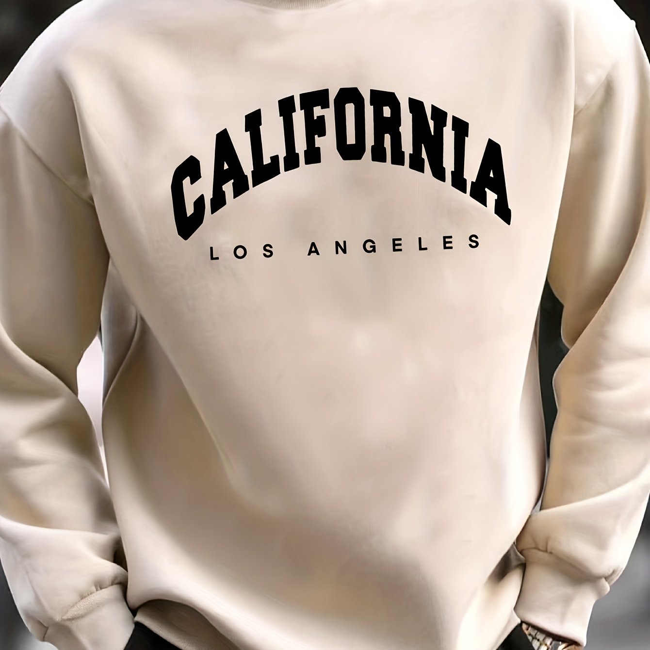 Felpa Moda Stampa California Felpa Pullover Girocollo - Temu Italy