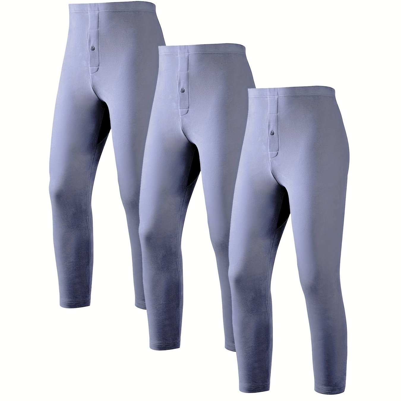 3 Pzas Pantalones Ropa Interior Térmica Hombre Cálida Lana - Temu