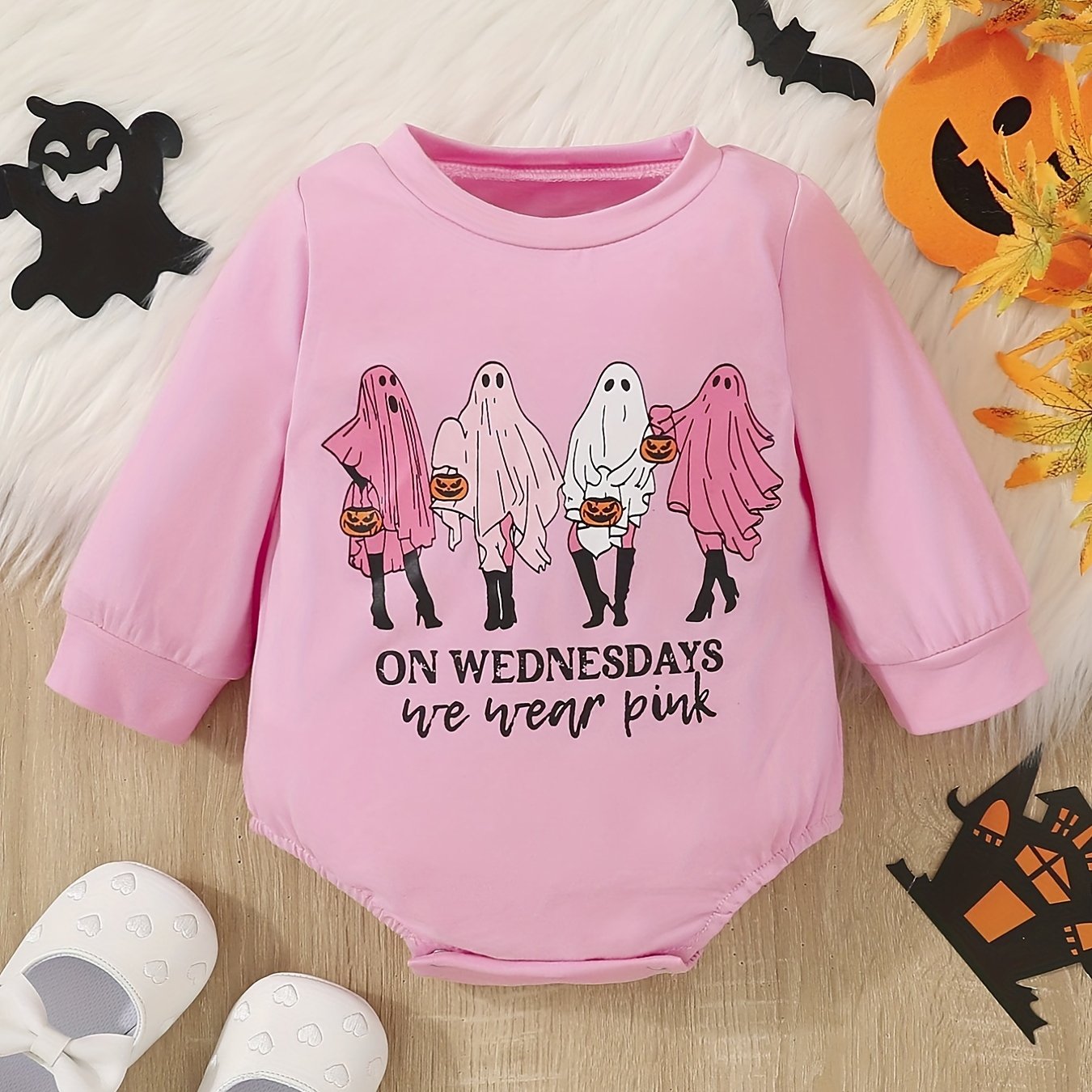 On wednesdays we wear pink onesie best sale