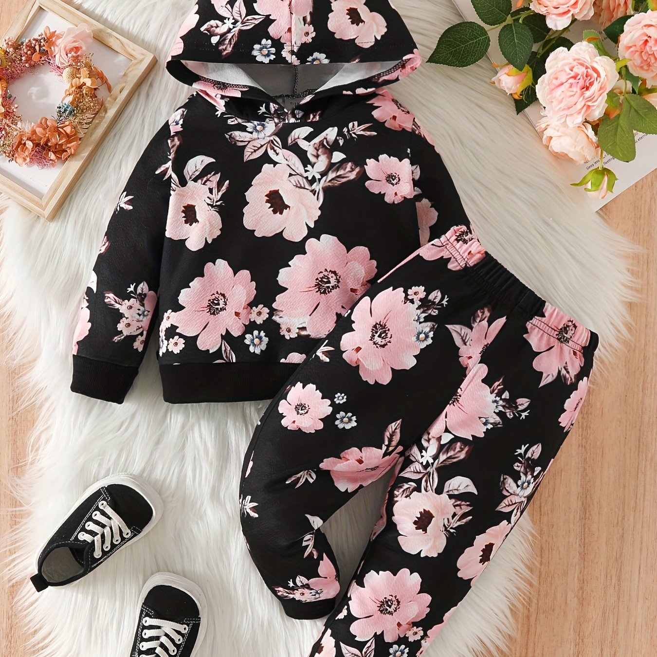 Girls shop floral hoodie