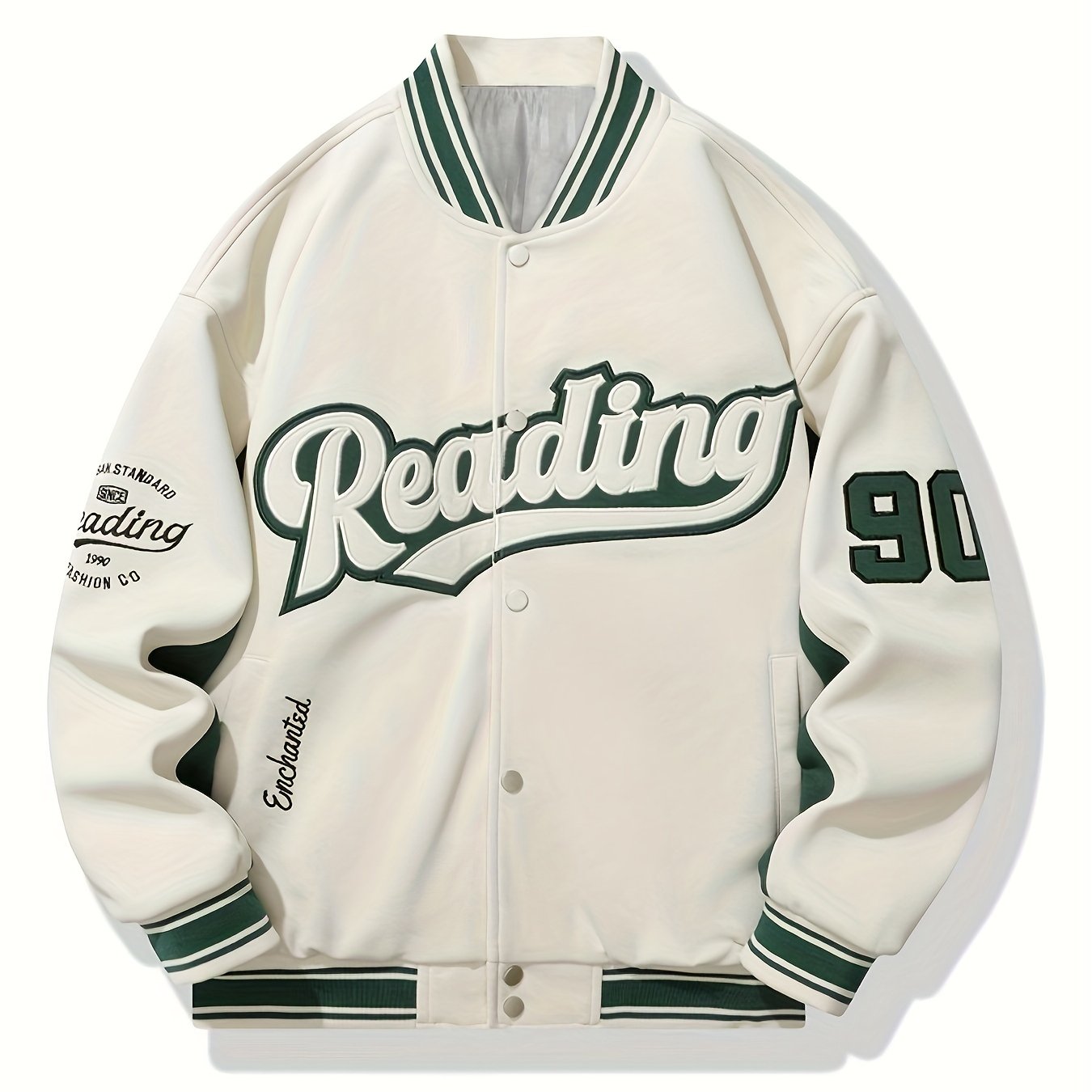 Green & White Standard Letterman Jacket